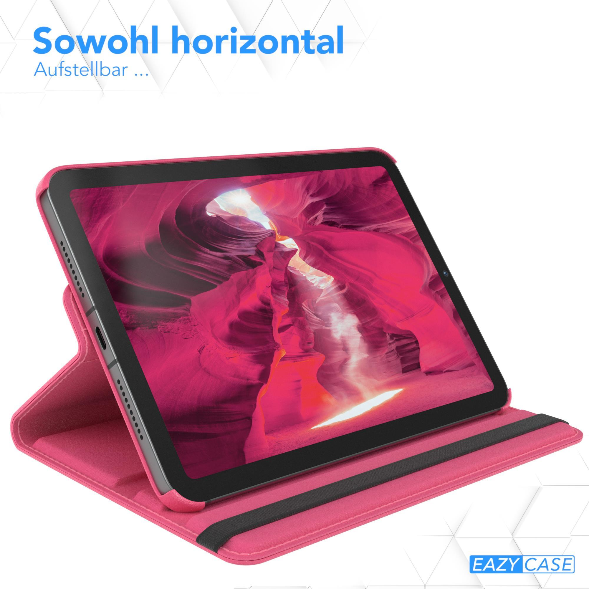 Rosafarbene Tablet-Hülle mit Tablet, offen, um den Bildschirm anzuzeigen. Text: 'EAZY CASE'.