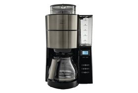 Smart Kaffeemaschine PHILIPS Kaffeemaschine All-in-1 Schwarz/Silber 1,25 Dosierung 1000 | mit MediaMarkt und Kaffeebohnenbehälter, HD7888/01 Glaskanne, Watt Liter, Brew, Mahlwerk, mit