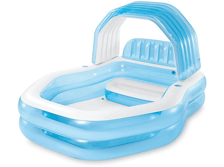 INTEX 57186NP Swimcenter Sunshade (229x191x135) Family Planschbecken, blau