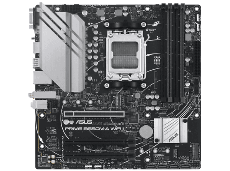 ASUS PRIME B650M-A WIFI II Mainboards schwarz | Mainboard AMD Sockel AM5