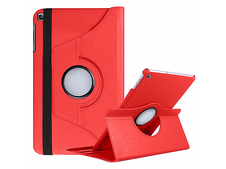 LOBWERK Hülle Schutzhülle Bookcover für Samsung Galaxy Tab S5e 10.5 SM-T720 T725 10.5 Zoll Kunstleder, Rot