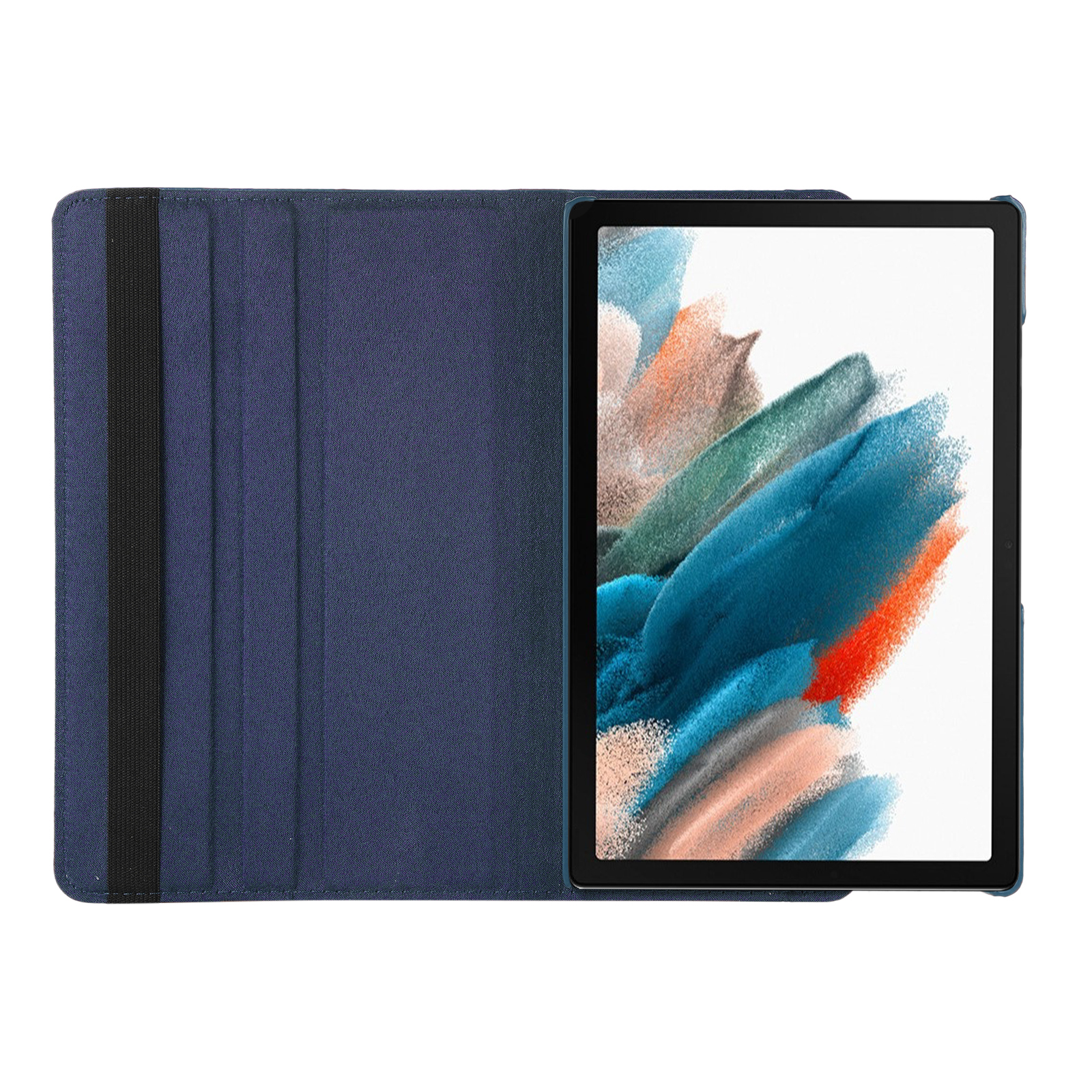 Blau A8 Bookcover LOBWERK Hülle für SM-X200 Kunstleder, Samsung Galaxy Tab X205 Schutzhülle