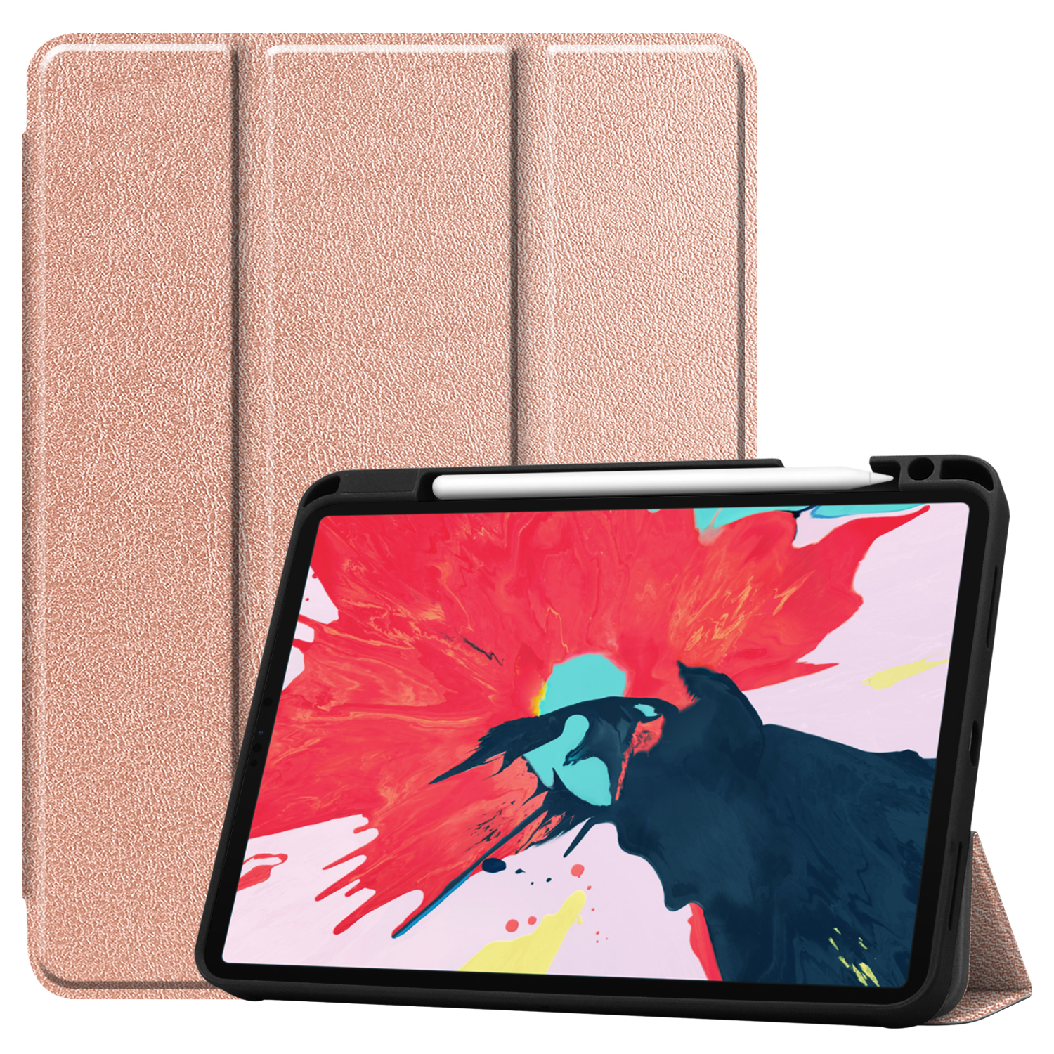 11 2020 Bookcover Apple Hülle für LOBWERK iPad Kunstleder, bronze Schutzhülle Pro Zoll