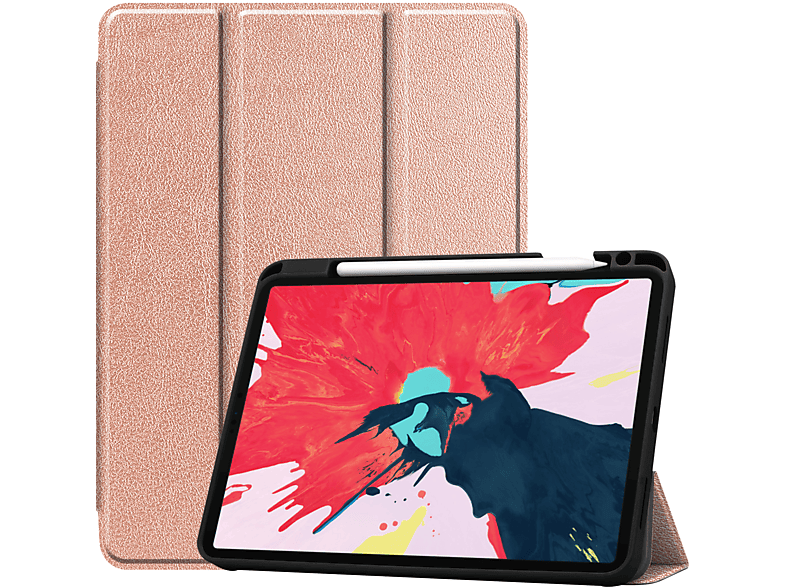 LOBWERK Hülle Schutzhülle Bookcover für iPad 2020 Kunstleder, Pro Zoll bronze 11 Apple
