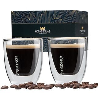 HEIDENFELD Königsglas Espresso 2x 80 ml Kaffeegläser