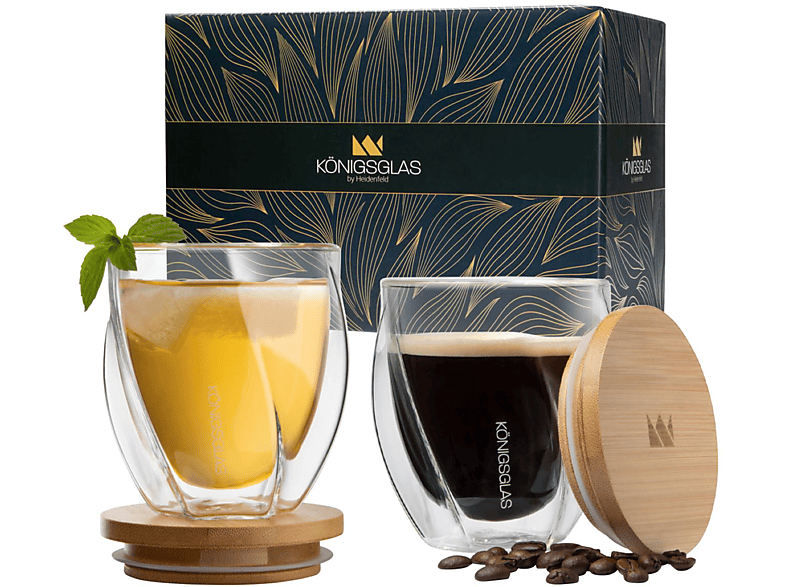 HEIDENFELD Königsglas Swing 2x 250 ml Kaffeegläser
