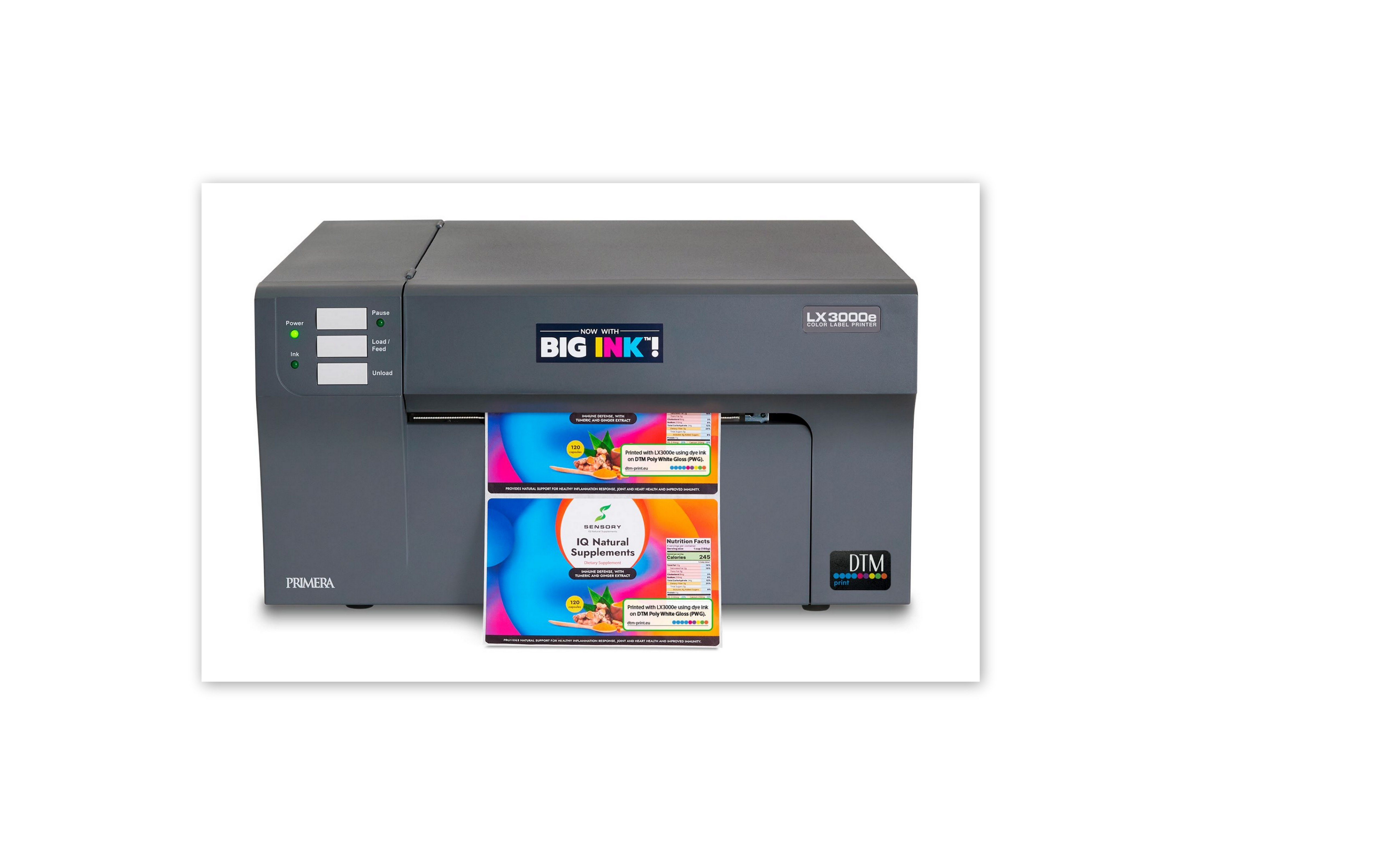DTM PRINT LX3000e Color separaten drei mit Label Tintentanks(CMY) Inkjet Vollfarb-Drucktechnologie Printer Dye-basierte Label WLAN Netzwerkfähig Dye Printer