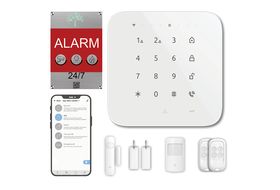Safe2Home® Funk Alarmanlage Großes Set SP210 mit Sabotageschutz u  Lichtsteuerung - deutsch - GSM WLAN Alarmsystem SMS Alarmierung -  Alarmanlagen fürs
