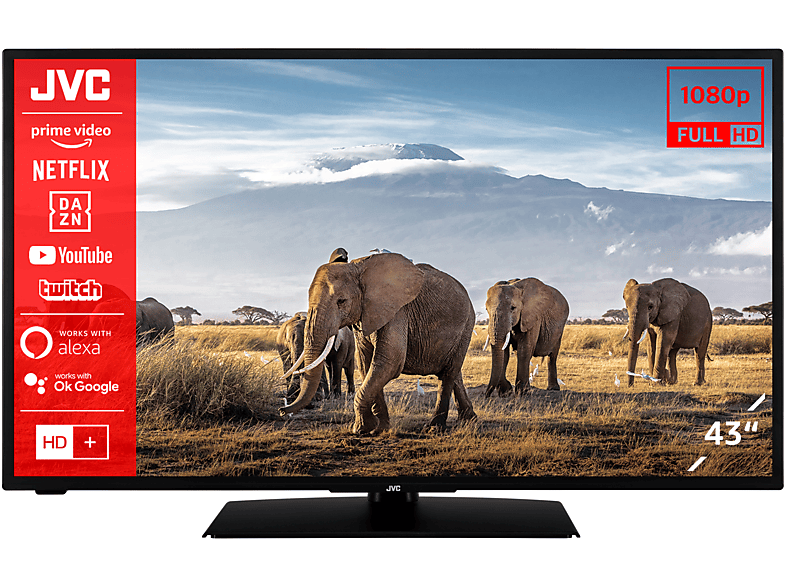 JVC LT-43VF5156 LED TV (Flat, 43 Zoll / 108 cm, Full-HD, SMART TV)