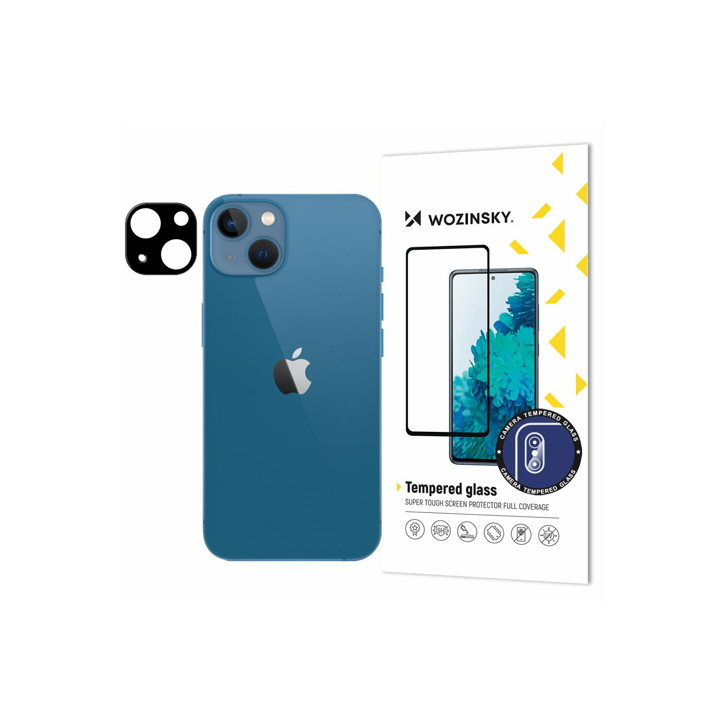 iPhone Plus) 5D Apple 14 Glass Tempered Displayschutz(für Schutz- kompatibel Glue Kamera Full COFI mit