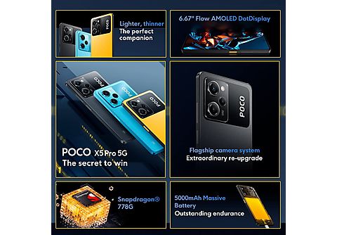 POCO X5 Pro 5G Smartphone, Blue | MediaMarkt