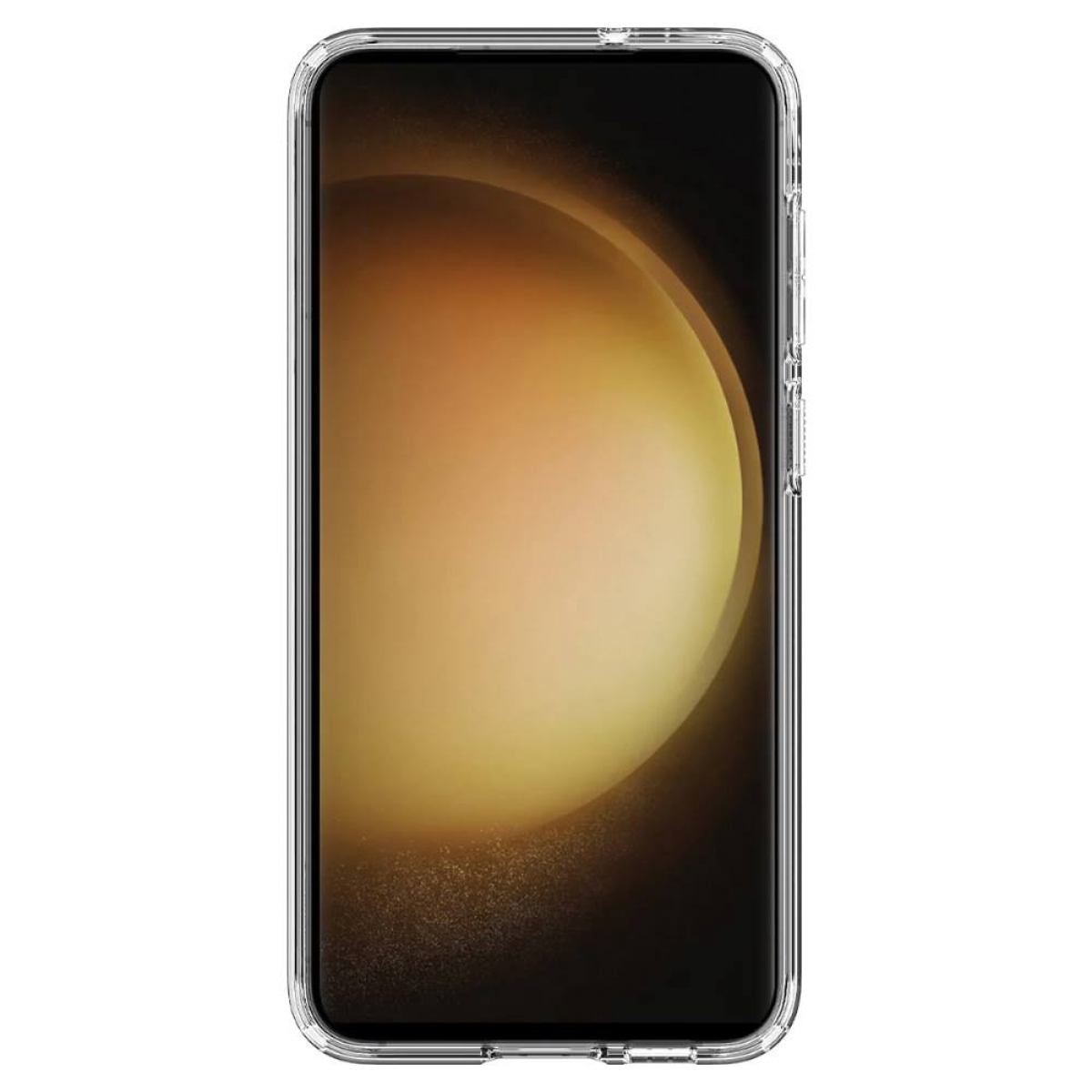 Crystal Galaxy Backcover, Ultra SPIGEN clear S23, Hybrid, Samsung,