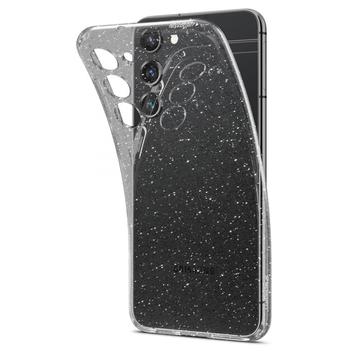 S23 Crystal Crystal Samsung, Plus, Backcover, Glitter, SPIGEN Glitter Galaxy