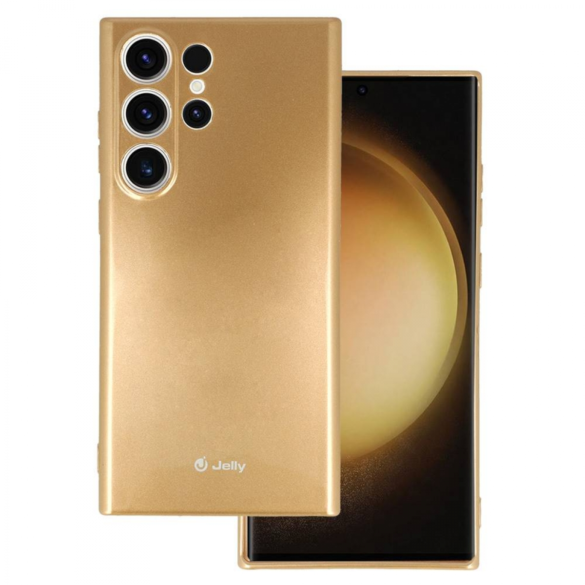 Backcover, Samsung, S23 Galaxy Ultra, Gold Jelly, CASEONLINE