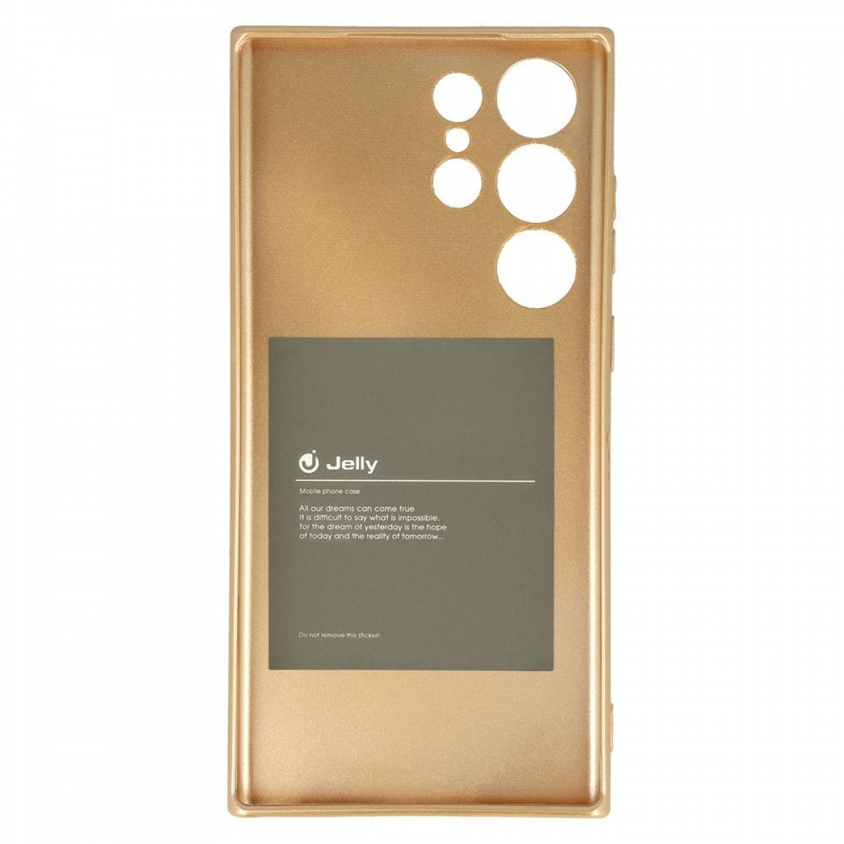 CASEONLINE Jelly, Gold Samsung, Backcover, S23 Galaxy Ultra