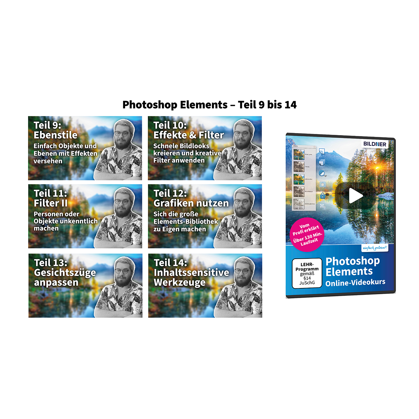 Photoshop Elements Online-Videokurs Product Key Card (PKC)