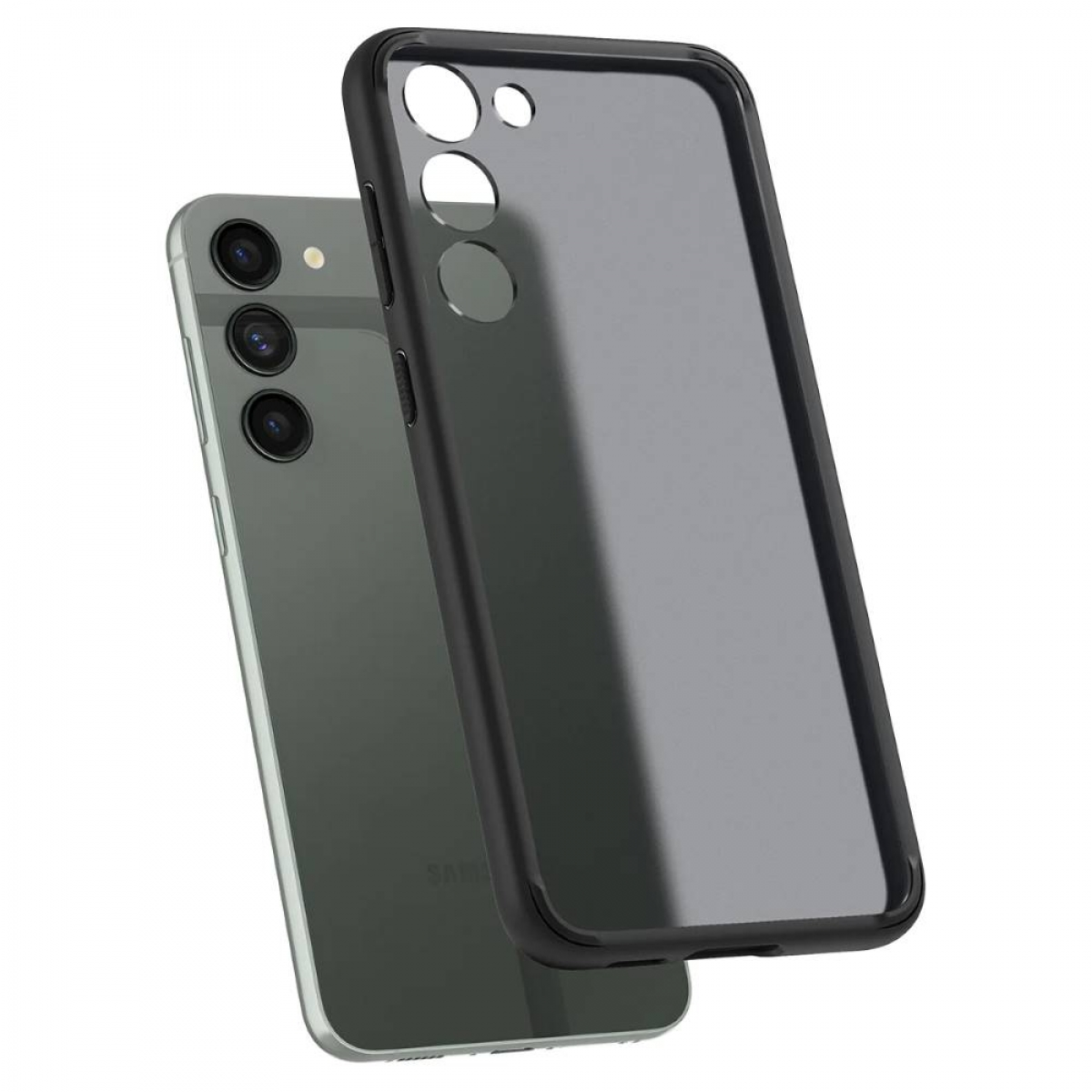 Ultra Galaxy black Hybrid, S23 Backcover, Frost Plus, Samsung, SPIGEN