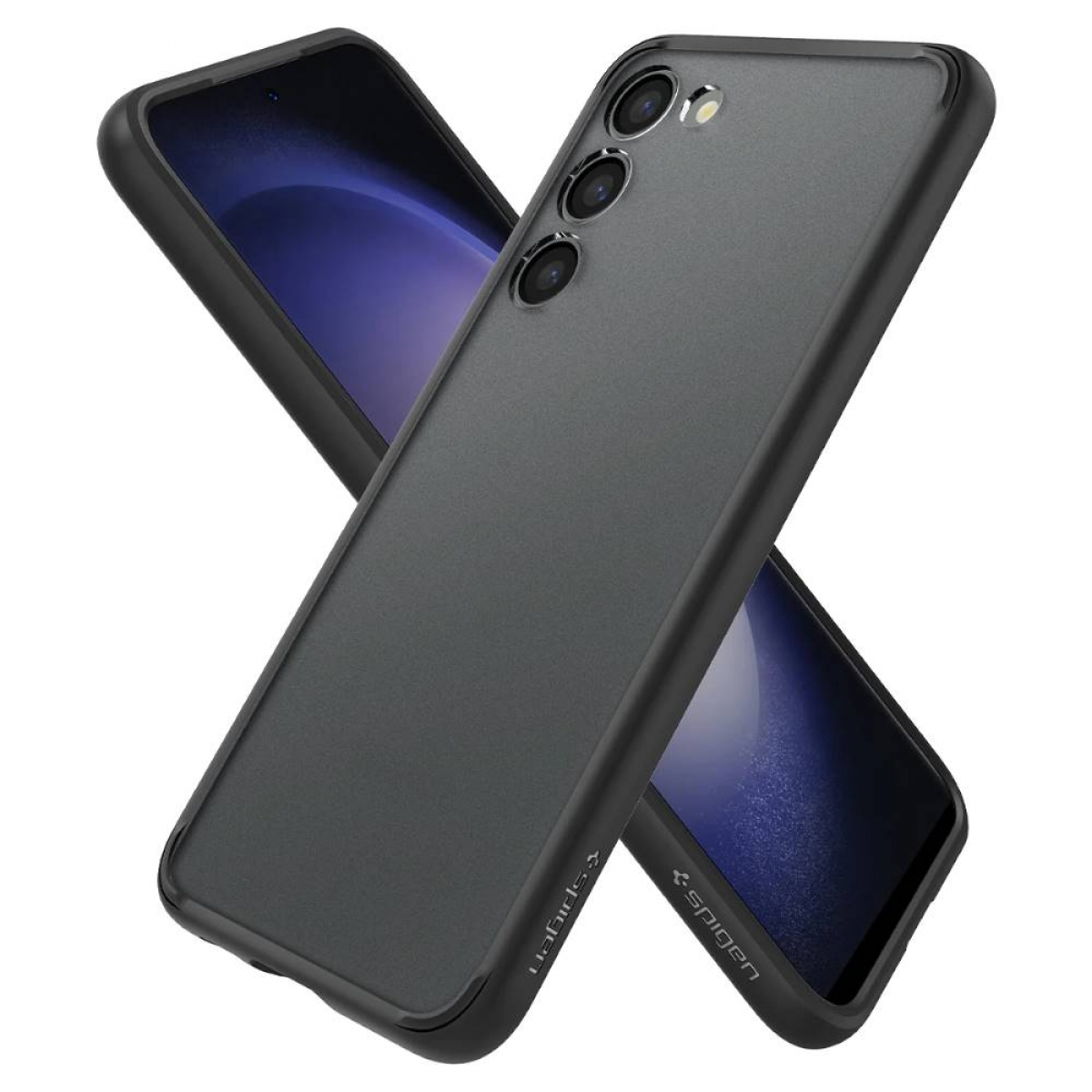 Ultra Galaxy black Hybrid, S23 Backcover, Frost Plus, Samsung, SPIGEN