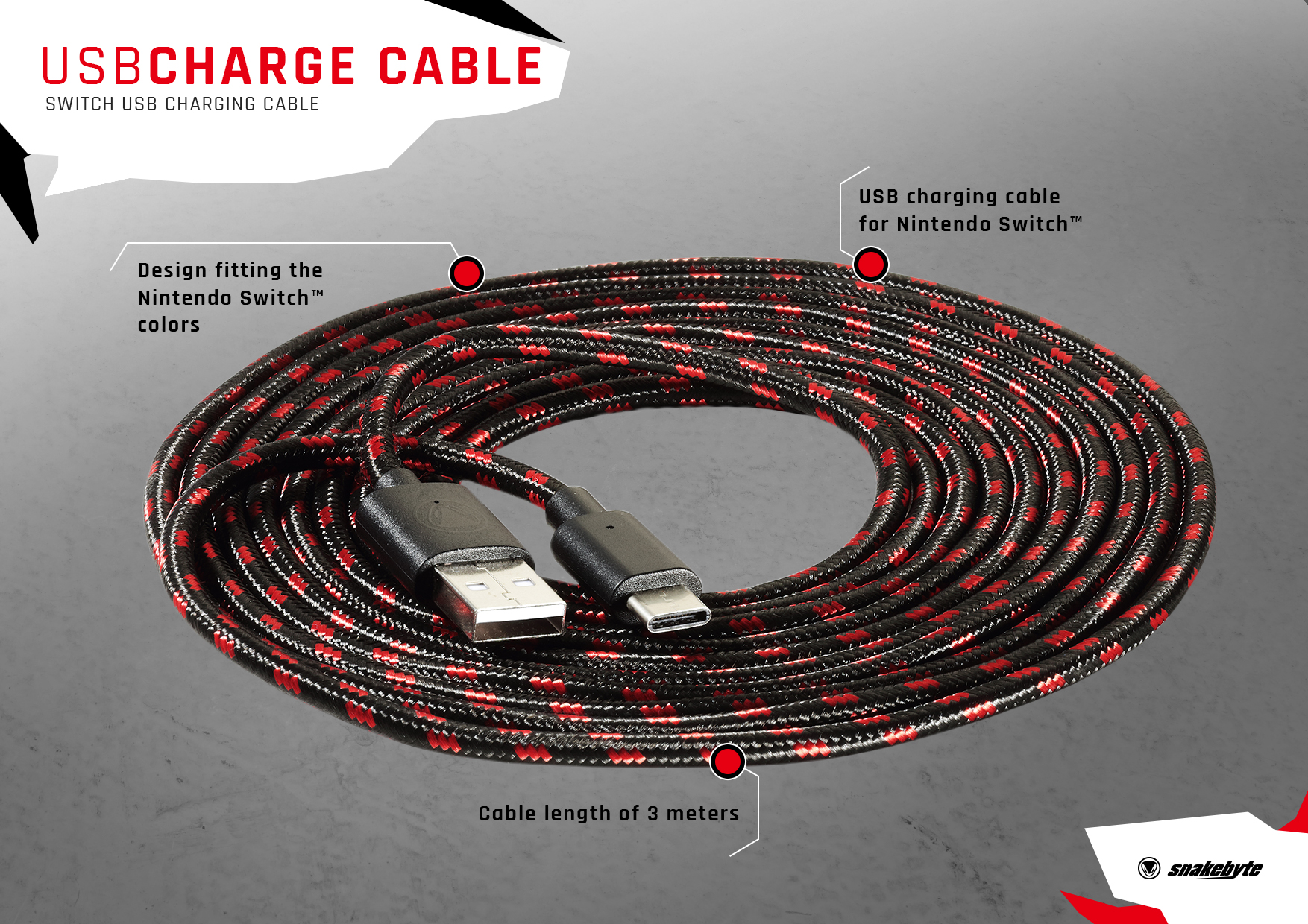 CHARGE:CABLE Kabel NSW USB SNAKEBYTE