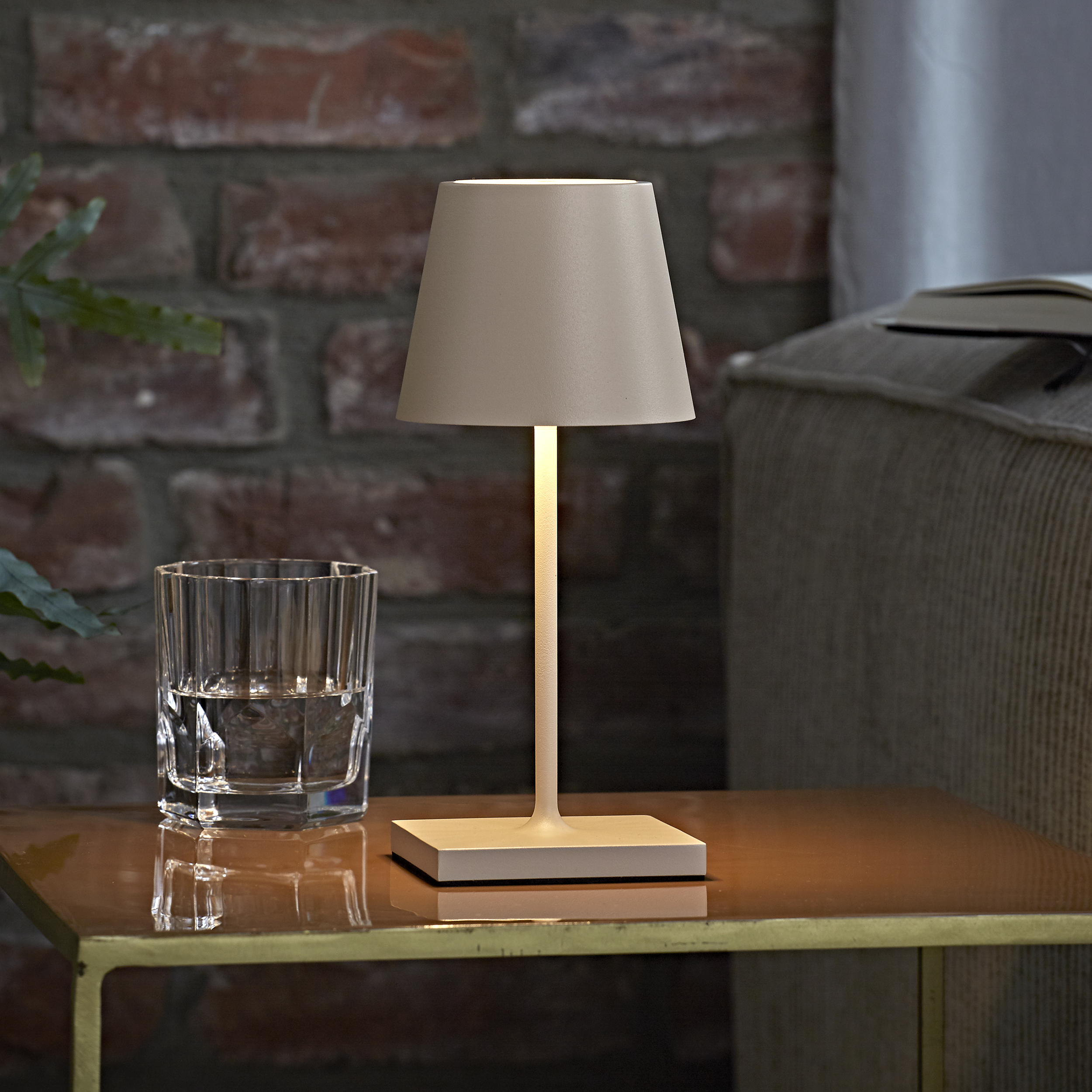 SIGOR NUINDIE Mini Dünenbeige Lamp LED warmweiss Table