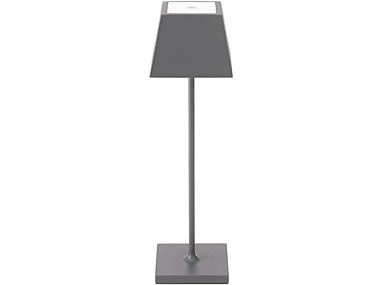 Table warmweiss LED eckig graphitgrau Lamp SIGOR NUINDIE