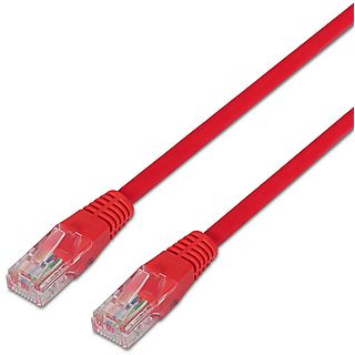 Cable de red - AISENS A135-0237, Cat-6, , Rojo