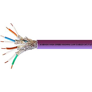 Cable de red - AISENS A146-0368, Cat-7, , Púrpura