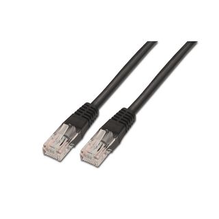 Cable de red - AISENS A133-0202, Cat-5e, , Negro