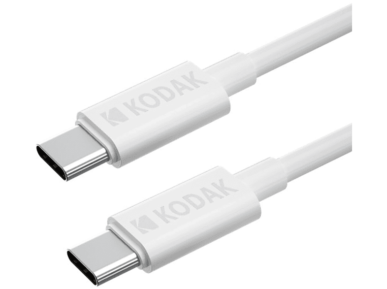 KODAK Cavo USB Bianco Da 1 Metro – Da USB-A A Lightning, Ricarica Rapida 10W E Trasferimento Dati A 480 Mb/s - 2