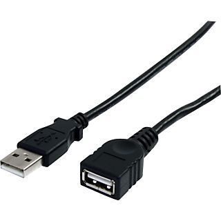 Cable USB - STARTECH USBEXTAA6BK, USB 2.0, Negro