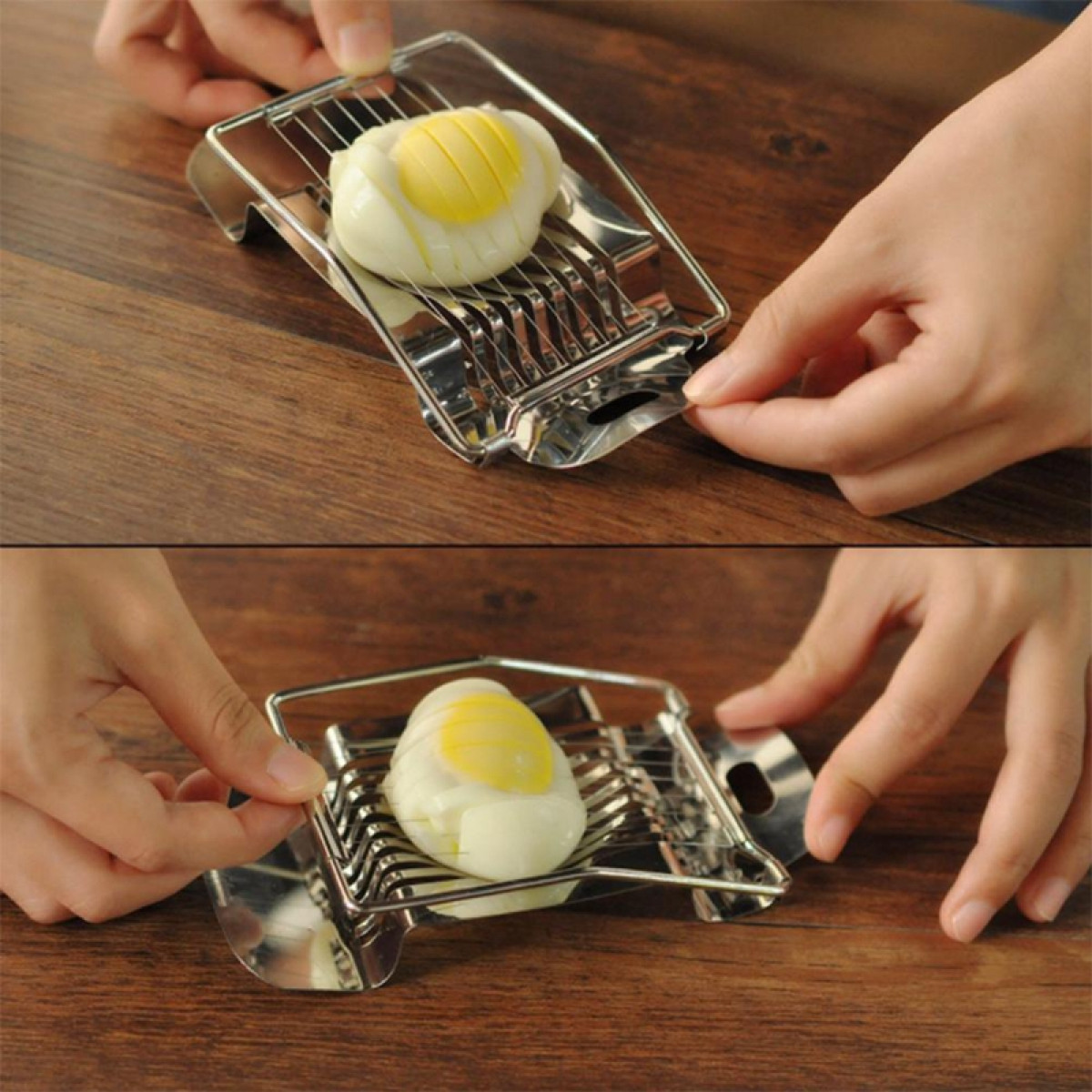 Eier gekochte Eierschneider INF für Eierschneider Edelstahl