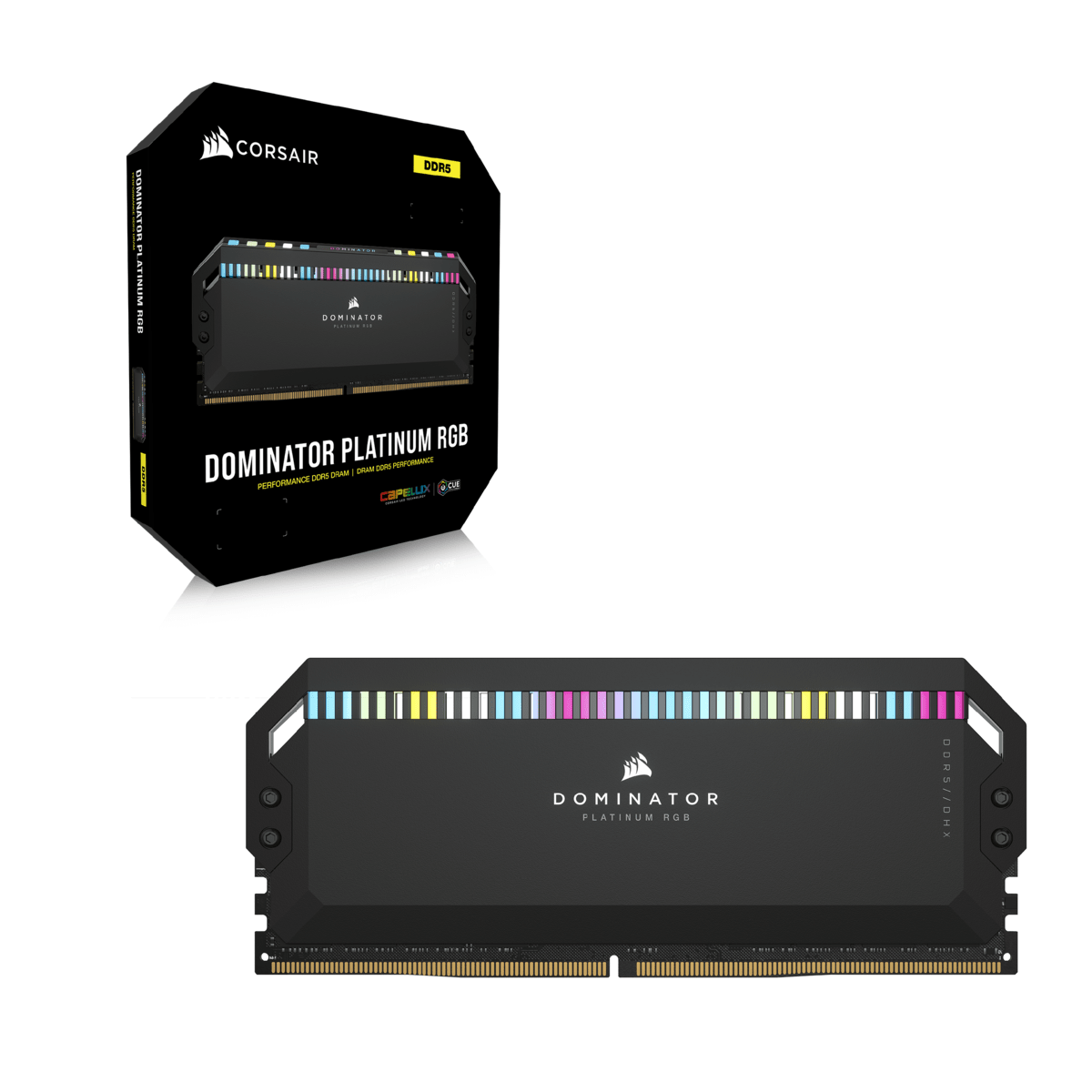 CORSAIR 2x16GB, 1.3V, 36-39-39-76, DDR5 Hsp 32 RGB, Speicher-Kit GB Black