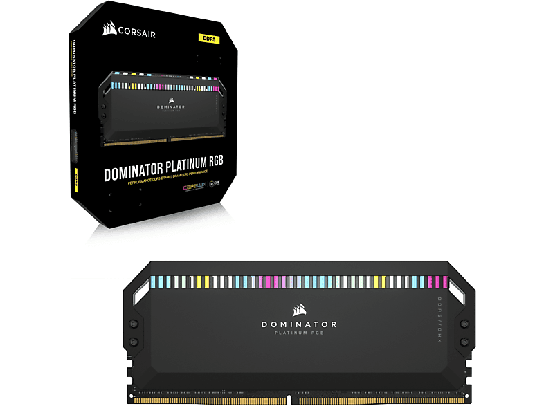 CORSAIR 2x16GB, 1.25V, 36-38-38-76, RGB, Hsp 32 Speicher-Kit GB Black DDR5