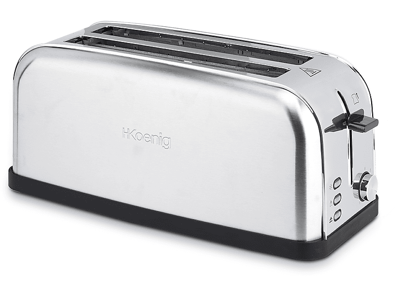 H.KOENIG TOS28 Toaster Silber (1500 Watt, Schlitze 2) MediaMarkt