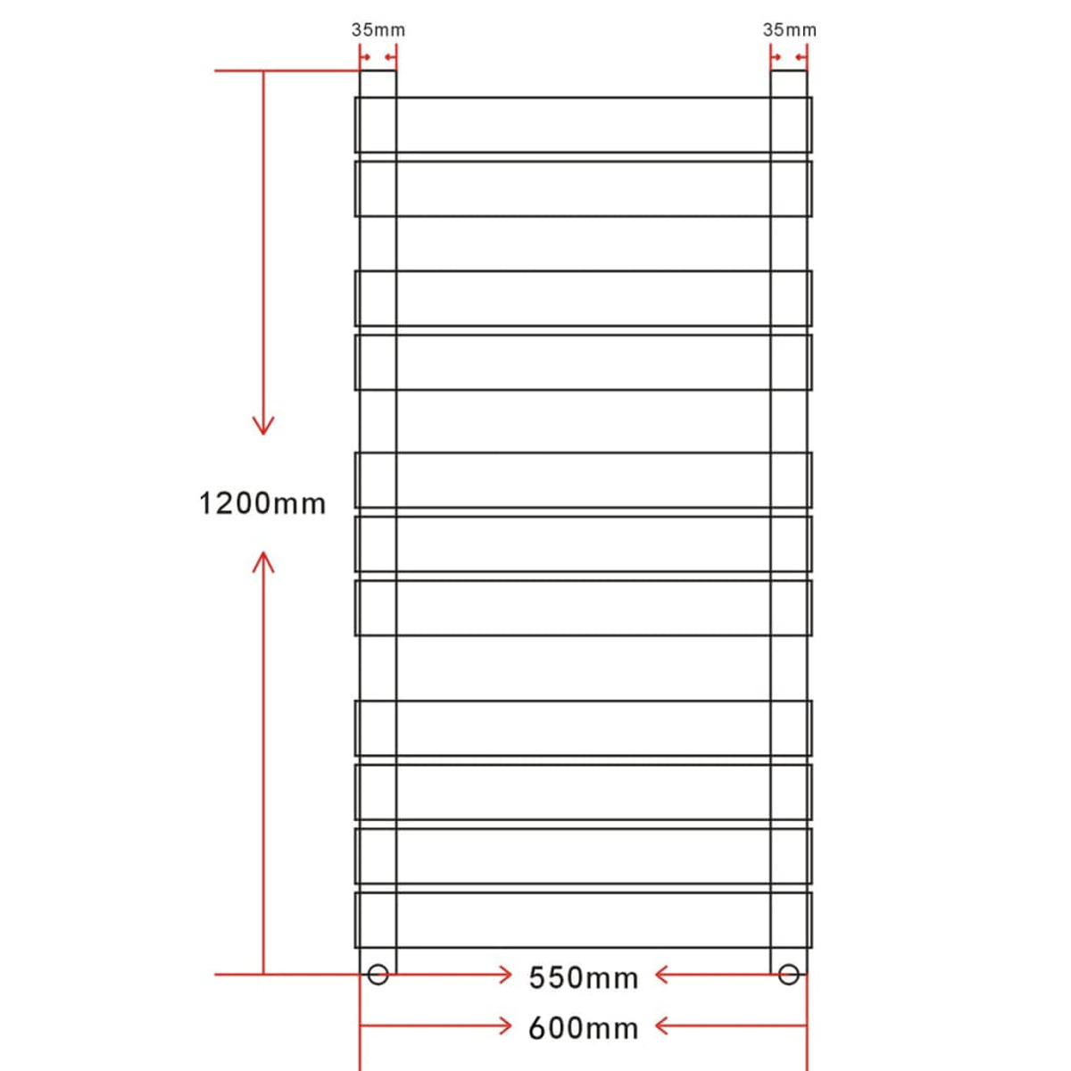 VIDAXL 140867 Badheizung Watt) (0