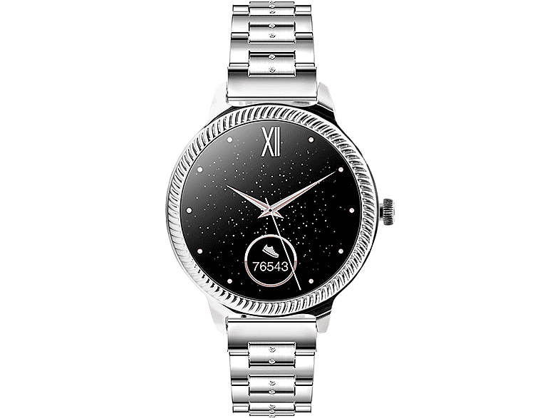 WATCHMARK Active silbern Metall, Metall Silberne Smartwatch