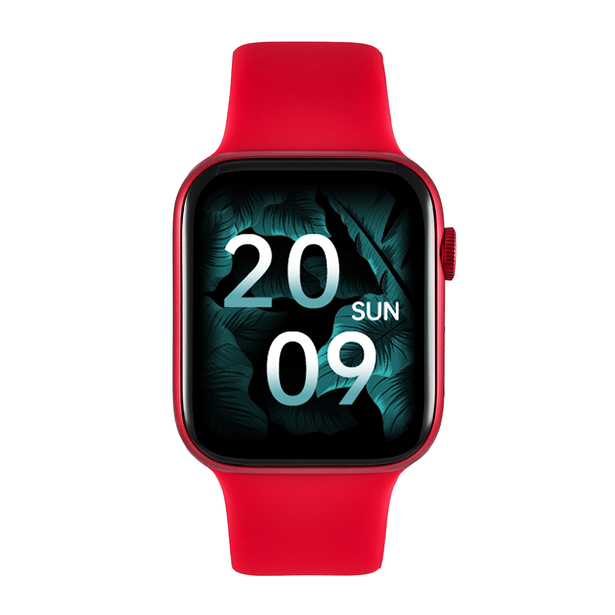 WATCHMARK Wi12 Silizium, Smartwatch Rote Kunststoff Rot