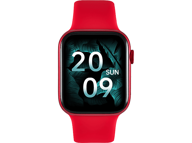WATCHMARK Wi12 Silizium, Smartwatch Rot Rote Kunststoff