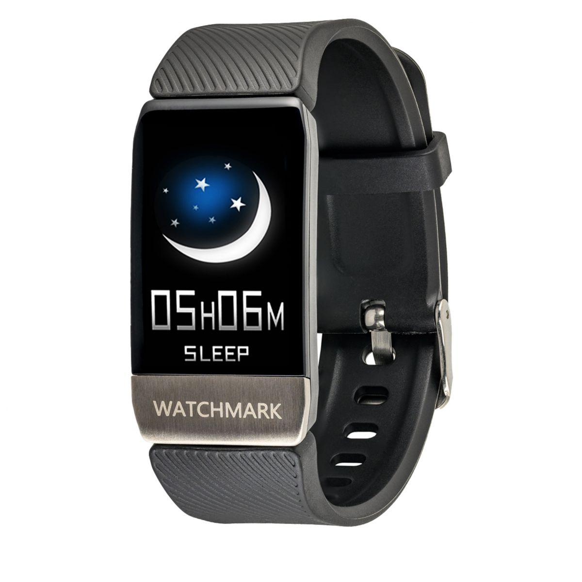 schwarz Metall/Kunststoff Silizium, Smartwatch WATCHMARK WT1 Schwarz