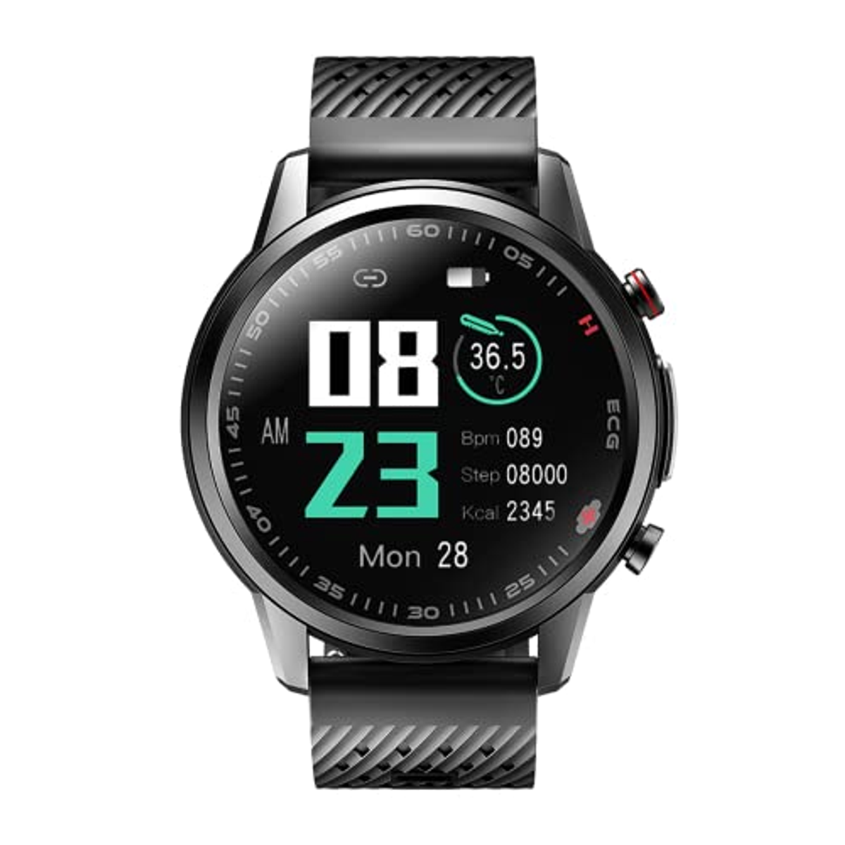 WATCHMARK schwarz Schwarz WF800 Silizium, Kunststoff Smartwatch