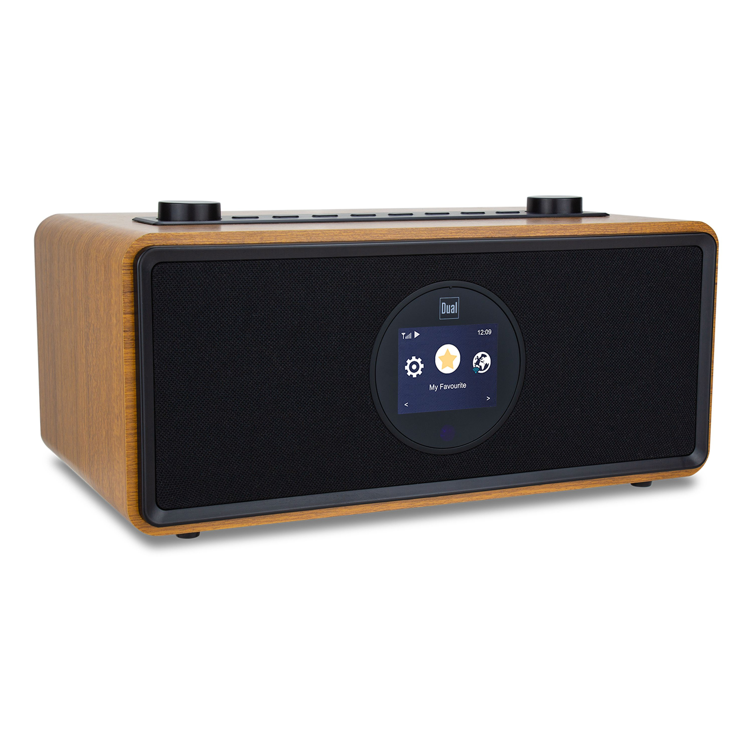 DUAL CR 401S DAB+ Holzoptik, schwarz PLL-UKW-RDS Internetradio, Tuner, DAB+, Bluetooth, FM, Tuner, DAB