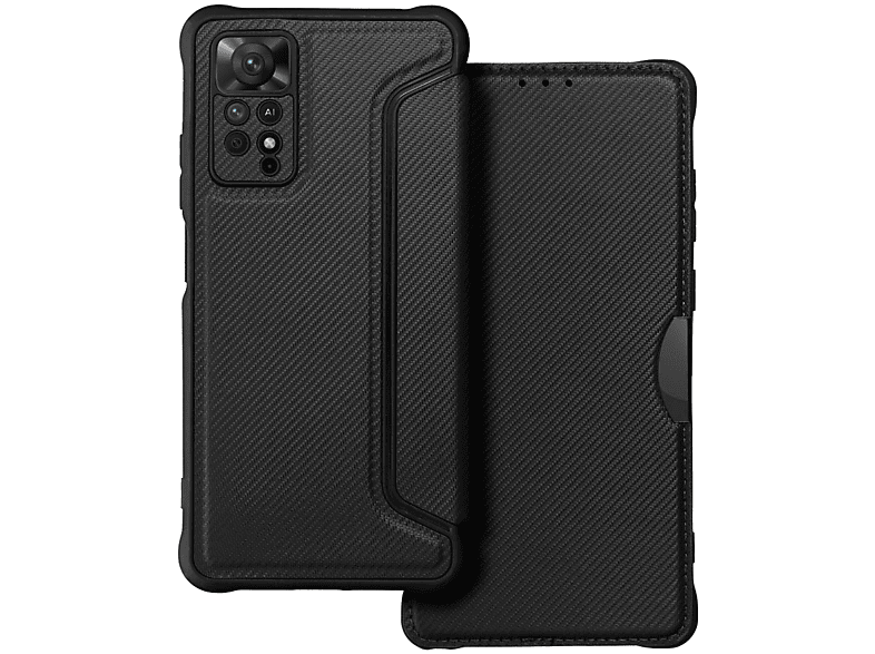 Galaxy Samsung, S23 Schwarz COFI (S916B), Bookcover, Razor Magnet Plus Carbon-Cover,