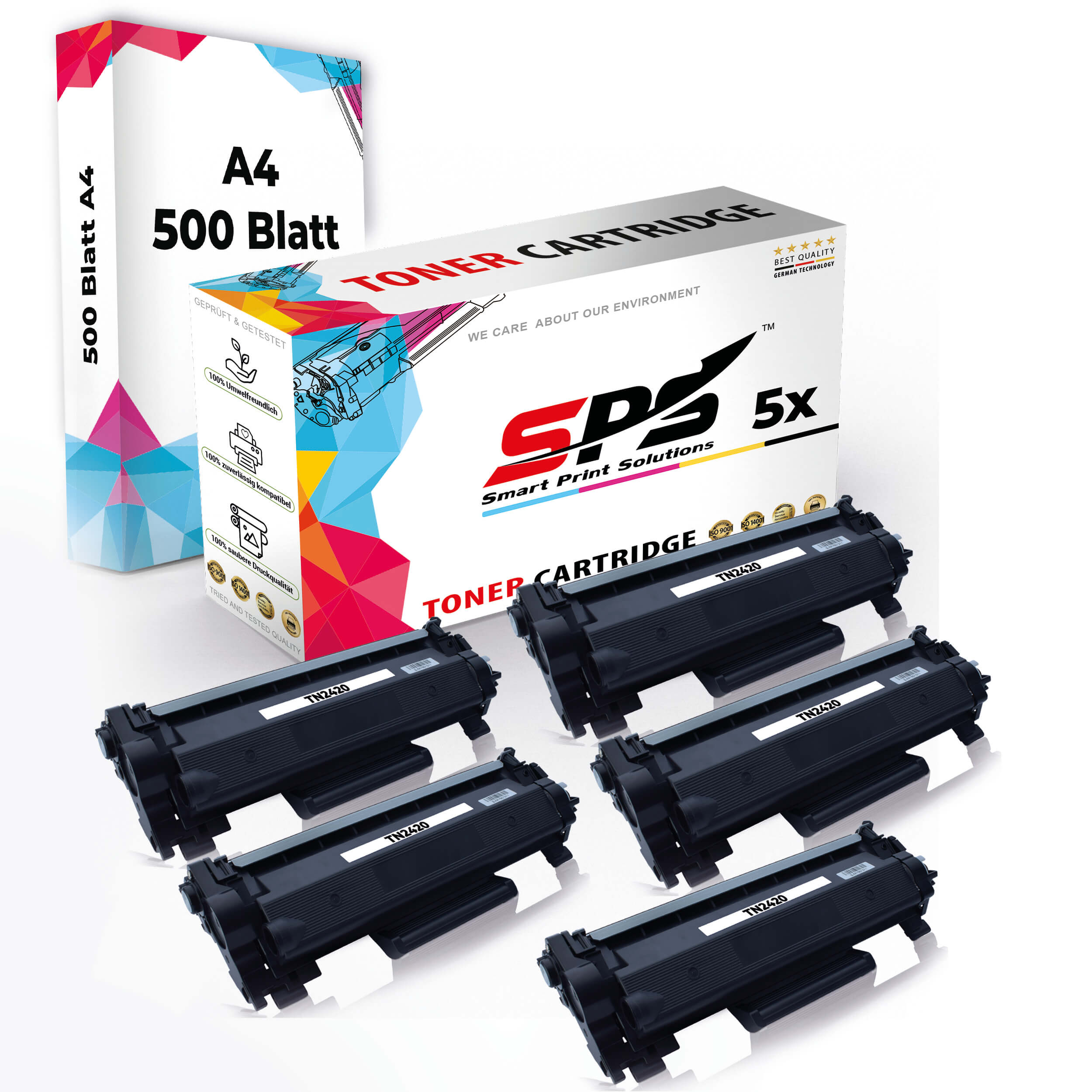 SPS S50447 Toner Schwarz (TN-2420 XL 3000 Seiten)