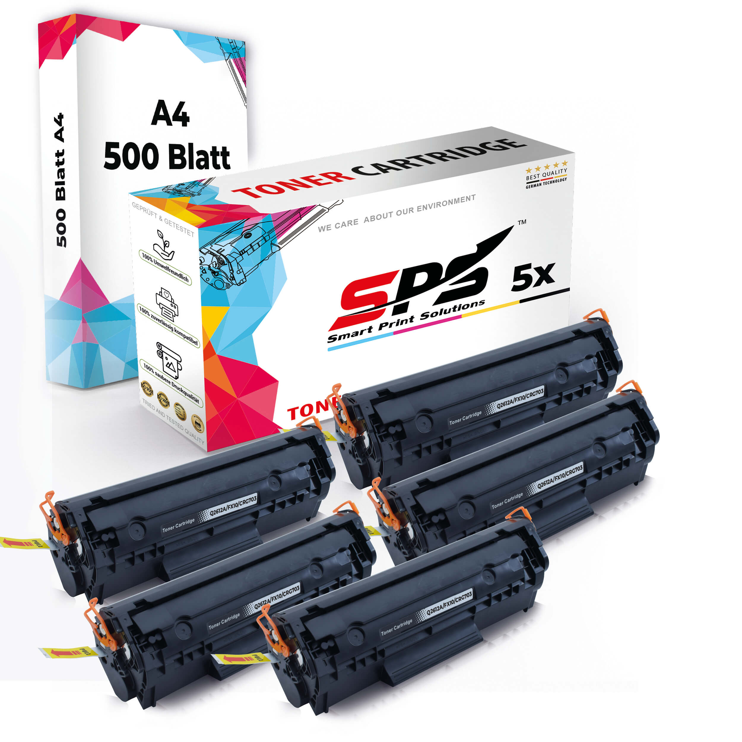 SPS S51109 Toner Schwarz (Q2612A XL 3000 Seiten)