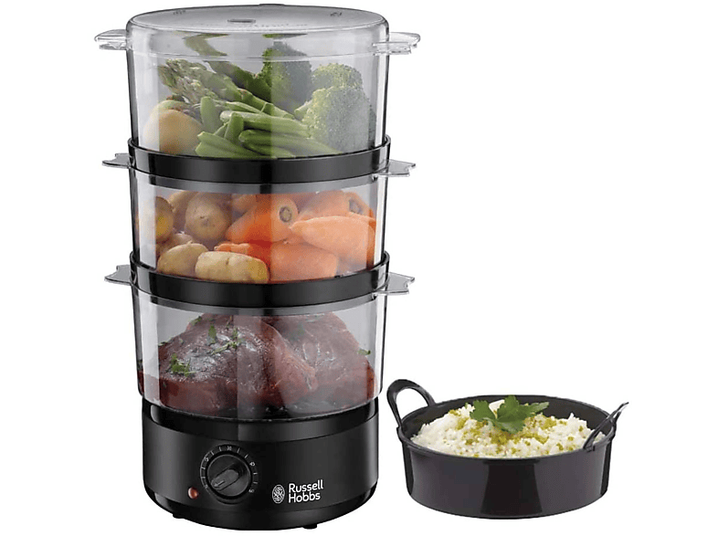 Vaporera RUSSELL HOBBS 2653056, 400 W, 7 l, Negro MediaMarkt