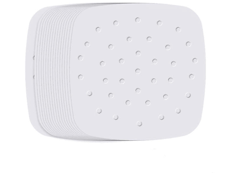 100 Stück Luftfritteusen-Einlagen Aus Pergamentpapier - Quadratisch, 20,3 Cm, Antihaftbeschichtet, Für 5-8 QT Fritteusen