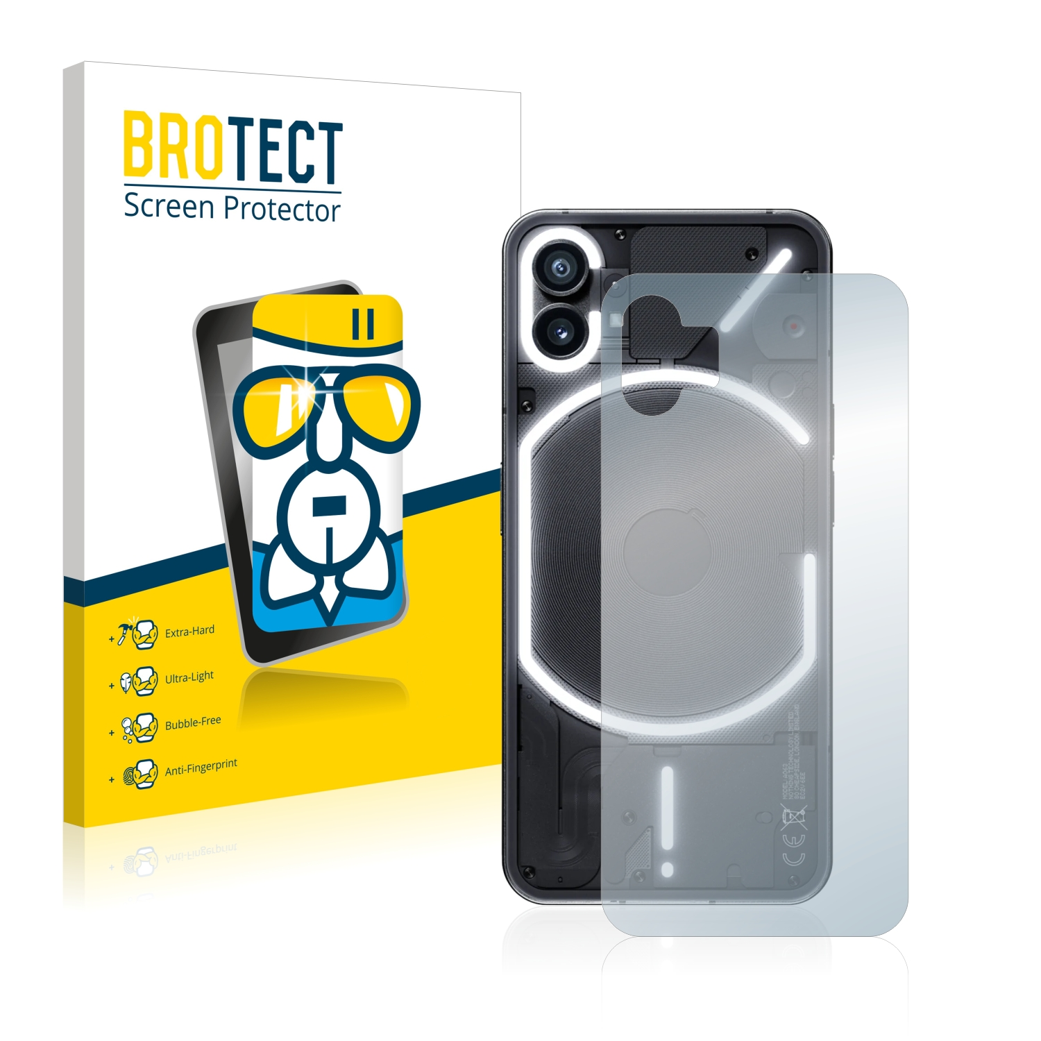 BROTECT (1)) Nothing Airglass Schutzfolie(für Phone klare