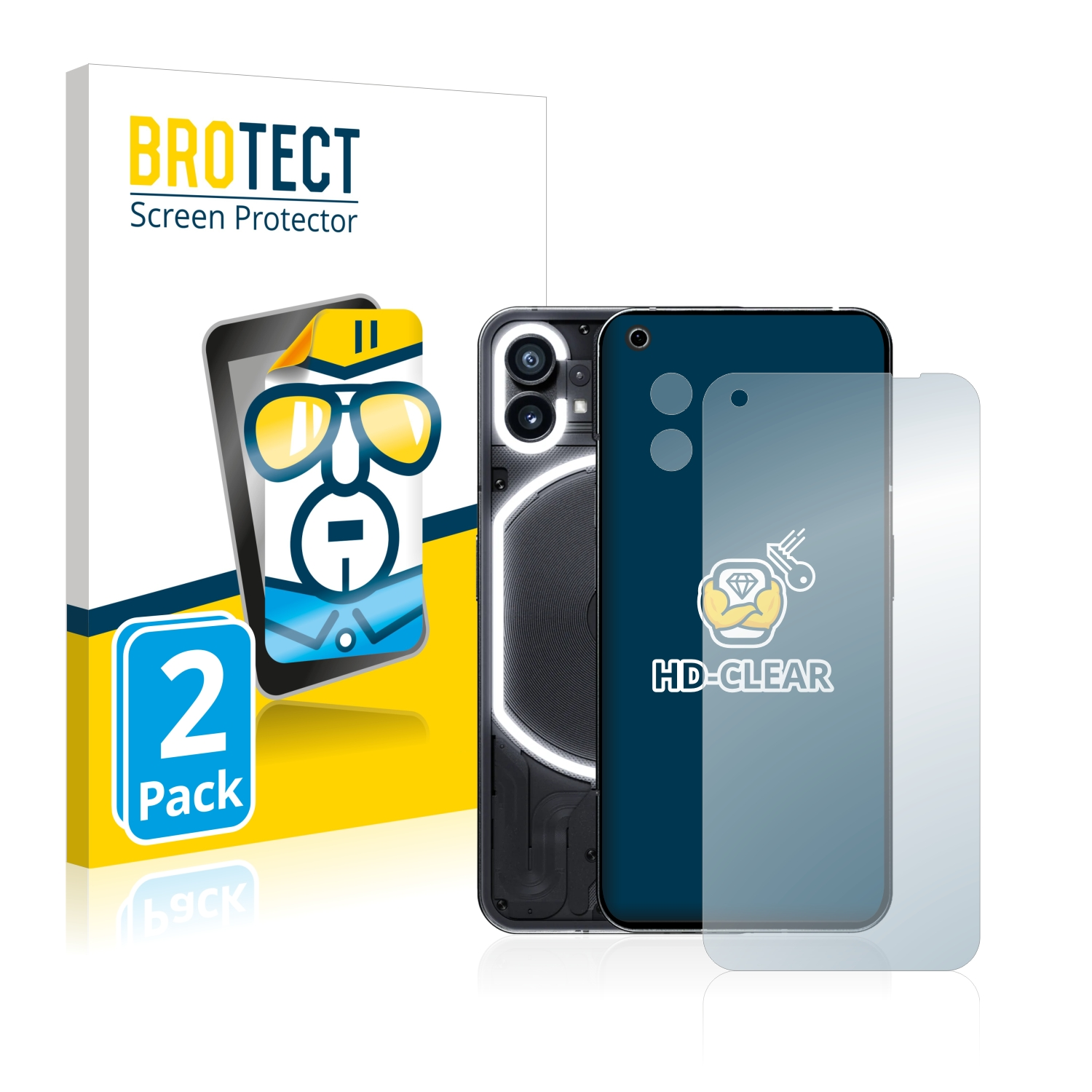 BROTECT 2x Nothing (1)) Phone klare Schutzfolie(für