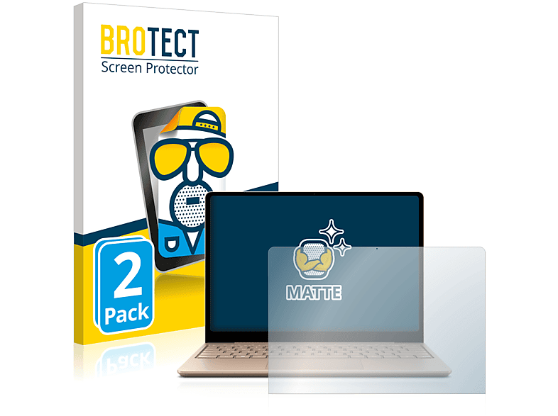 BROTECT 2x matte Schutzfolie(für Microsoft Surface Laptop Go 2 Business 12.4\