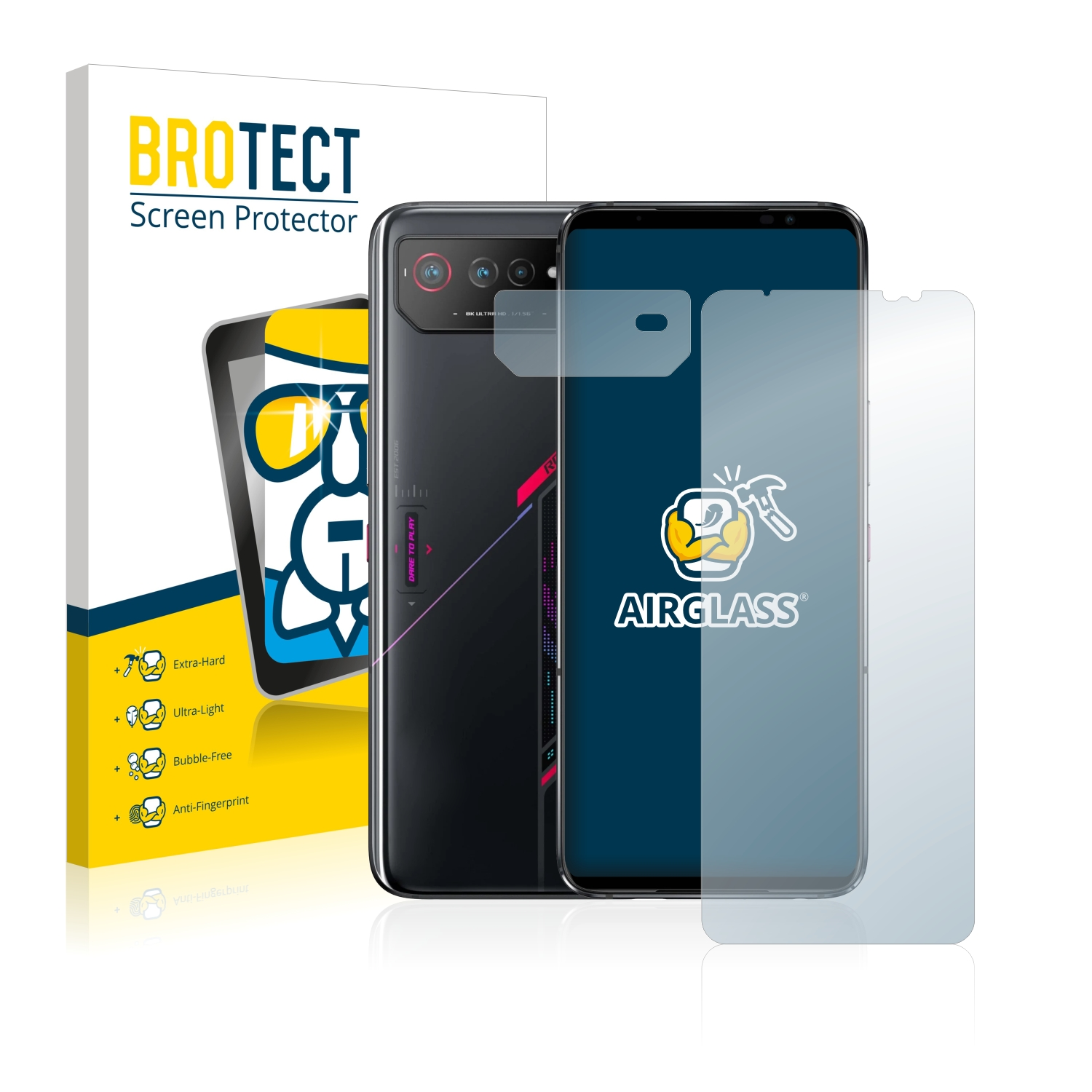 BROTECT Airglass klare Schutzfolie(für ASUS ROG Phone 6)